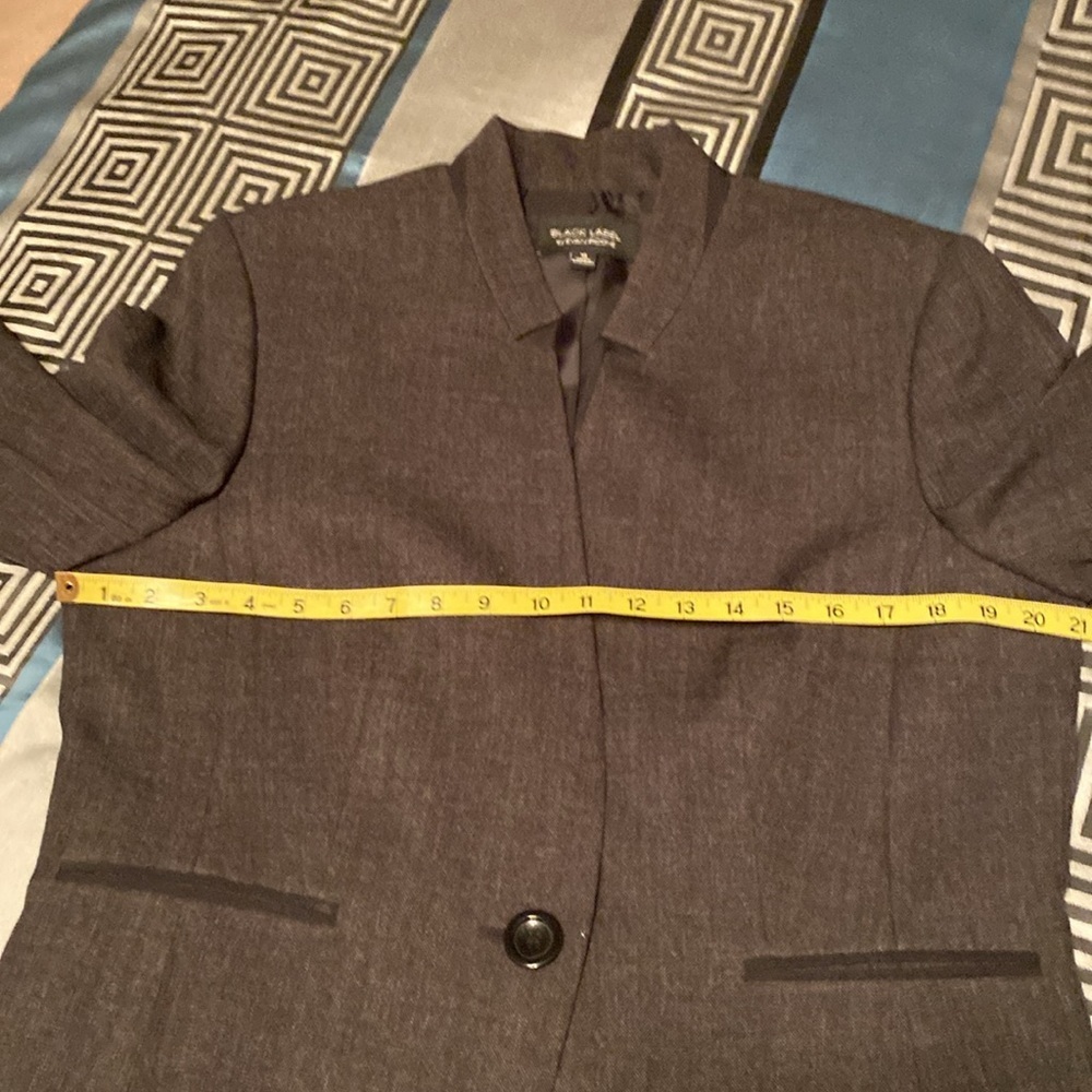 Black Label vintage 90’s lined black blazer size 14 - Picture 12 of 13